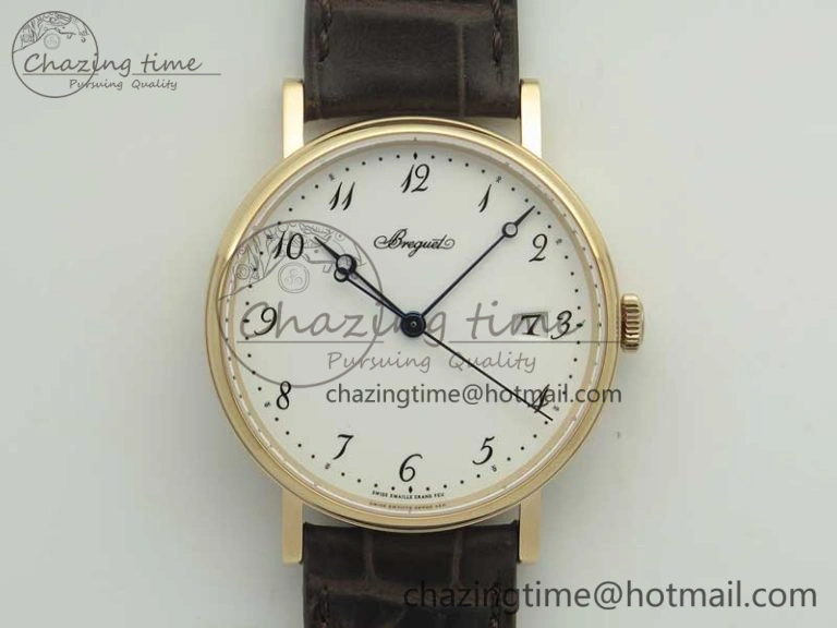 Heritage @12 Date SS SWF Best Edition Black Dial On Leather Strap A2824