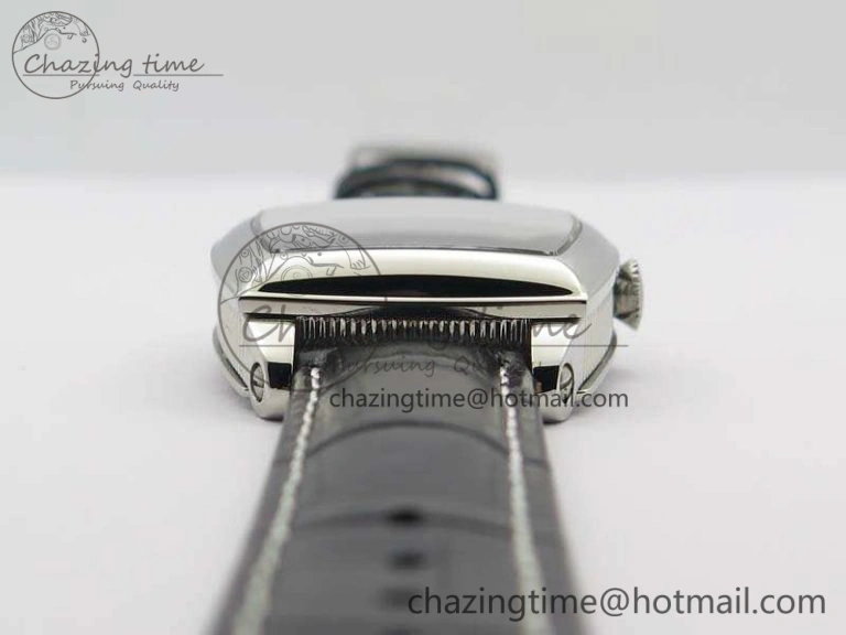 Heritage @12 Date SS SWF Best Edition Black Dial On Leather Strap A2824
