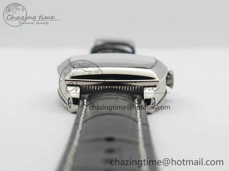 Heritage @12 Date SS SWF Best Edition Black Dial On Leather Strap A2824