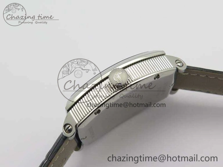 Heritage @12 Date SS SWF Best Edition Black Dial On Leather Strap A2824