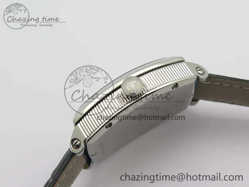 Heritage @12 Date SS SWF Best Edition Black Dial On Leather Strap A2824