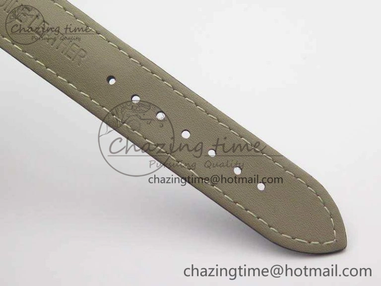 Heritage @12 Date SS SWF Best Edition Black Dial On Leather Strap A2824