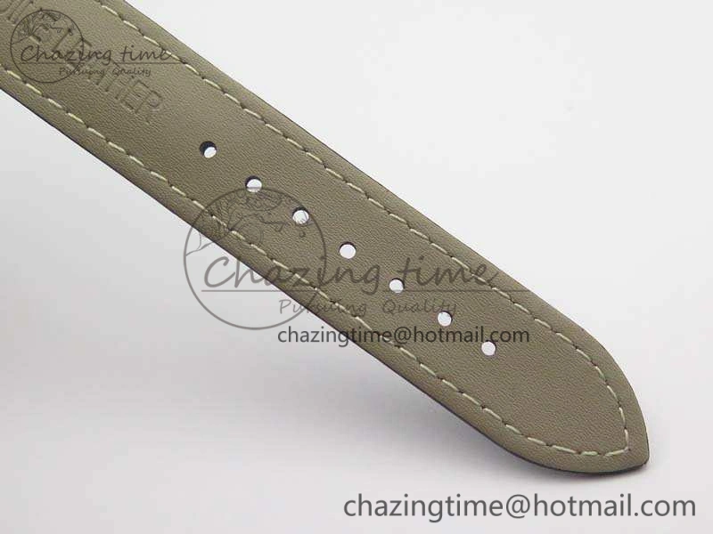 Heritage @12 Date SS SWF Best Edition Black Dial On Leather Strap A2824