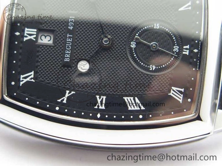 Heritage @12 Date SS SWF Best Edition Black Dial On Leather Strap A2824