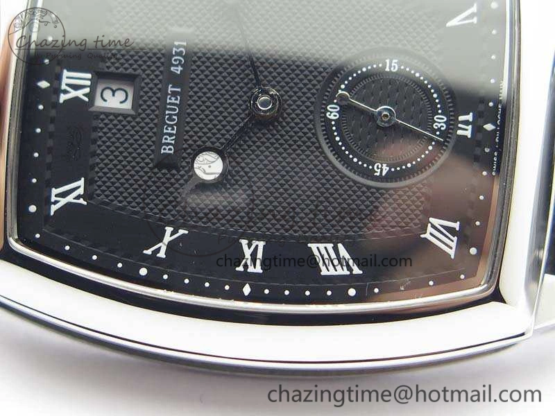 Heritage @12 Date SS SWF Best Edition Black Dial On Leather Strap A2824