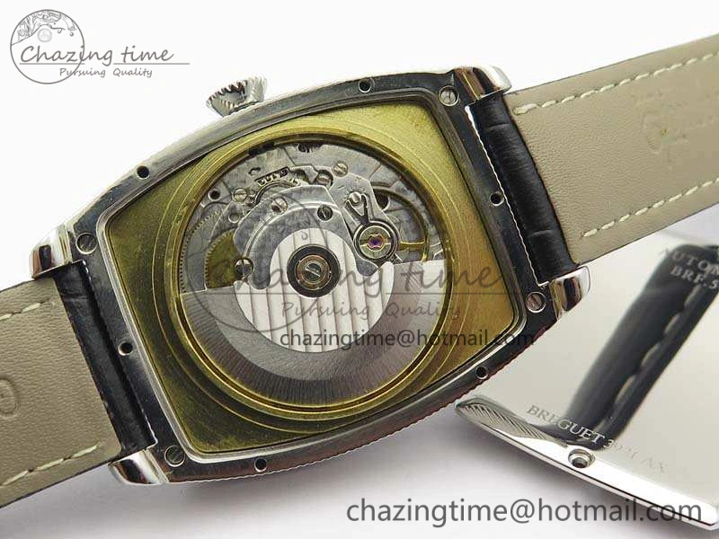 Heritage @12 Date SS SWF Best Edition Black Dial On Leather Strap A2824