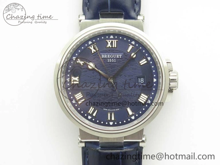 Heritage @12 Date SS SWF Best Edition Black Dial On Leather Strap A2824