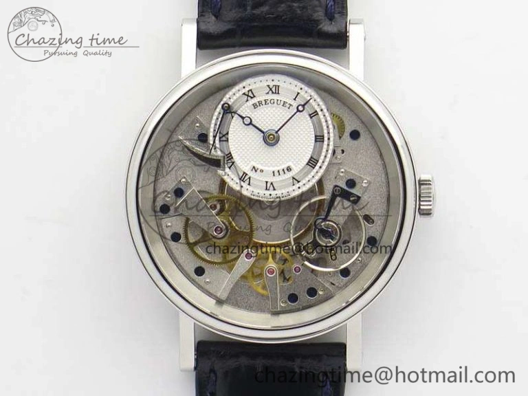 Heritage @12 Date SS SWF Best Edition Black Dial On Leather Strap A2824