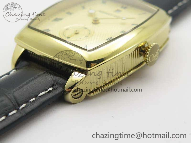 Heritage @12 Date YG SWF Best Edition Yellow Gold Dial On Leather Strap A2824