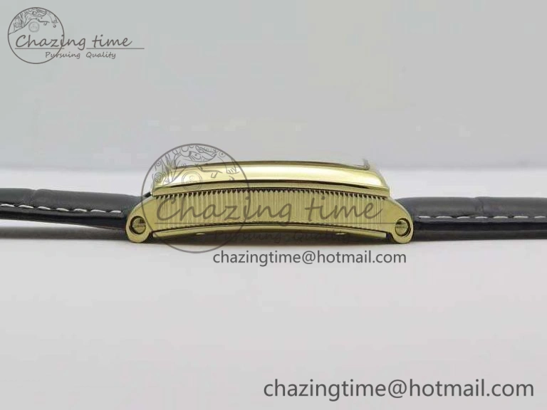 Heritage @12 Date YG SWF Best Edition Yellow Gold Dial On Leather Strap A2824