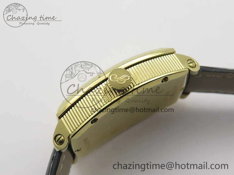 Heritage @12 Date YG SWF Best Edition Yellow Gold Dial On Leather Strap A2824