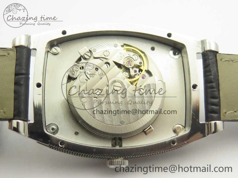 Heritage @12 big date SS HGF White Dial Black Roman Markers on Black Leather Strap A23J