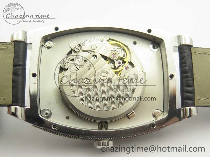 Heritage @12 big date SS HGF White Dial Black Roman Markers on Black Leather Strap A23J