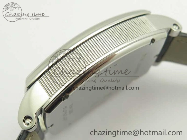 Heritage @12 big date SS HGF White Dial Blue Roman Markers on Black Leather Strap A23J