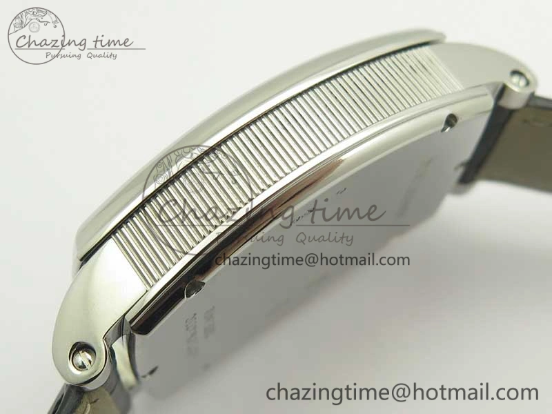 Heritage @12 big date SS HGF White Dial Blue Roman Markers on Black Leather Strap A23J