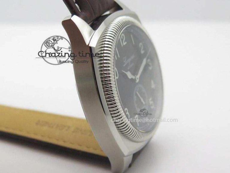 Heritage 1935 SS TF 1:1 Best Edition Black Dial On Brown Leather Strap A23J