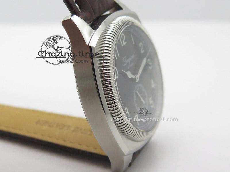 Heritage 1935 SS TF 1:1 Best Edition Black Dial On Brown Leather Strap A23J