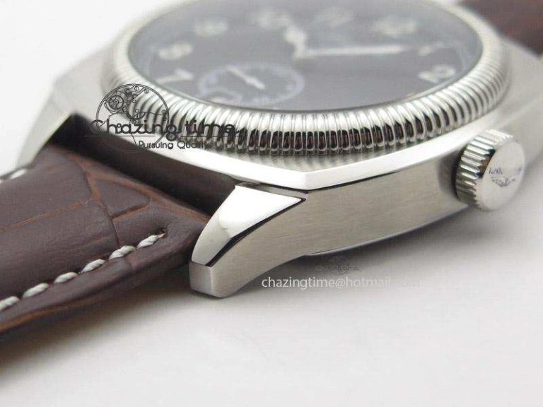 Heritage 1935 SS TF 1:1 Best Edition Black Dial On Brown Leather Strap A23J