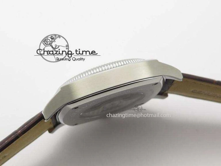 Heritage 1935 SS TF 1:1 Best Edition Black Dial On Brown Leather Strap A23J