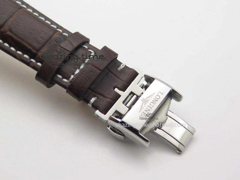 Heritage 1935 SS TF 1:1 Best Edition Black Dial On Brown Leather Strap A23J