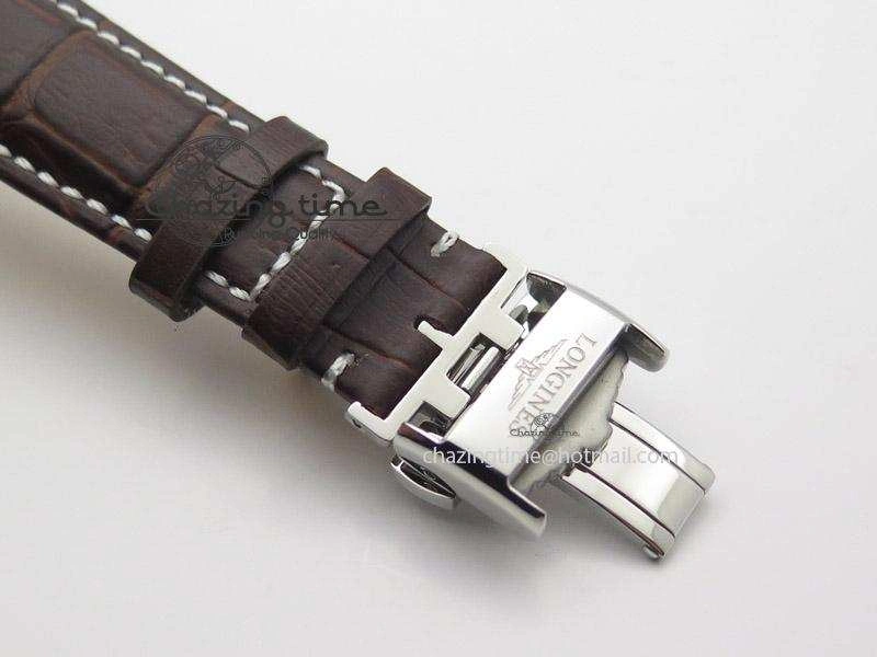 Heritage 1935 SS TF 1:1 Best Edition Black Dial On Brown Leather Strap A23J