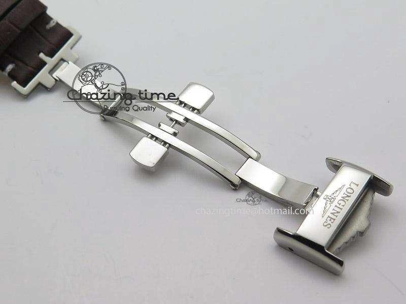 Heritage 1935 SS TF 1:1 Best Edition Black Dial On Brown Leather Strap A23J