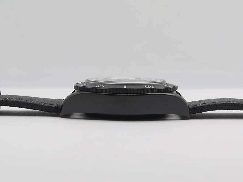 Heritage 2016 Black Bay Dark DLC ZF 1:1 Best Edition Black Bezel On Leather Strap A2824