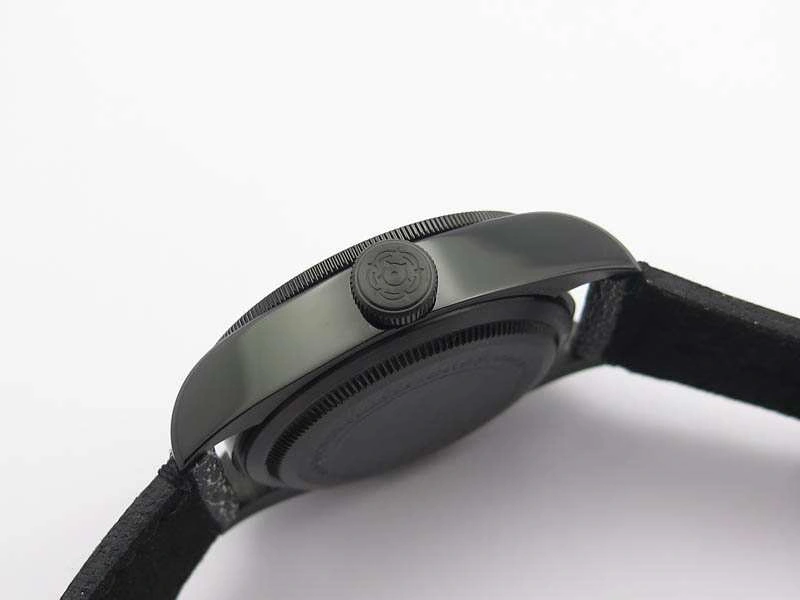 Heritage 2016 Black Bay Dark DLC ZF 1:1 Best Edition Black Bezel On Leather Strap A2824