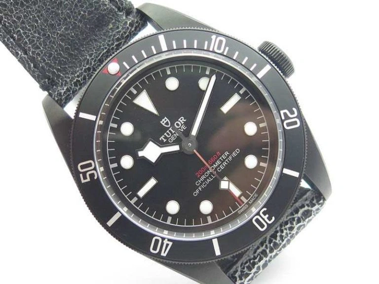 Heritage 2016 Black Bay Dark DLC ZF 1:1 Best Edition Black Bezel On Leather Strap A2824