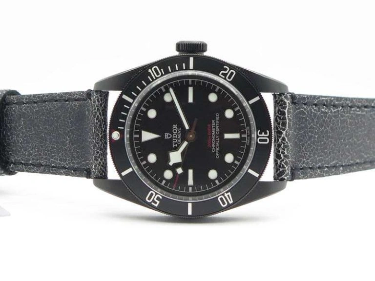 Heritage 2016 Black Bay Dark DLC ZF 1:1 Best Edition Black Bezel On Leather Strap A2824