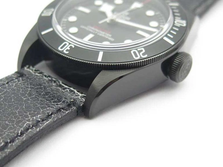 Heritage 2016 Black Bay Dark DLC ZF 1:1 Best Edition Black Bezel On Leather Strap A2824