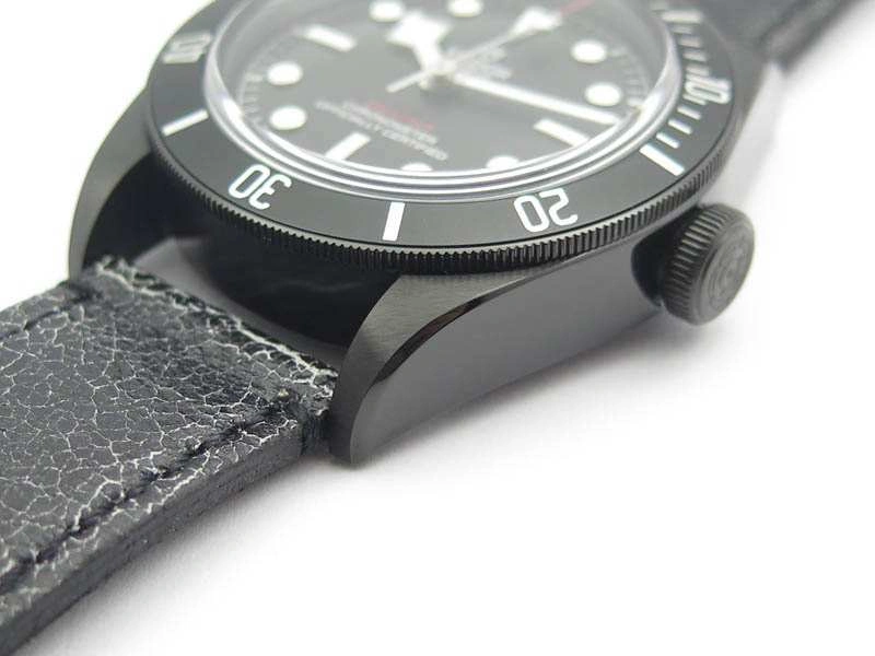 Heritage 2016 Black Bay Dark DLC ZF 1:1 Best Edition Black Bezel On Leather Strap A2824