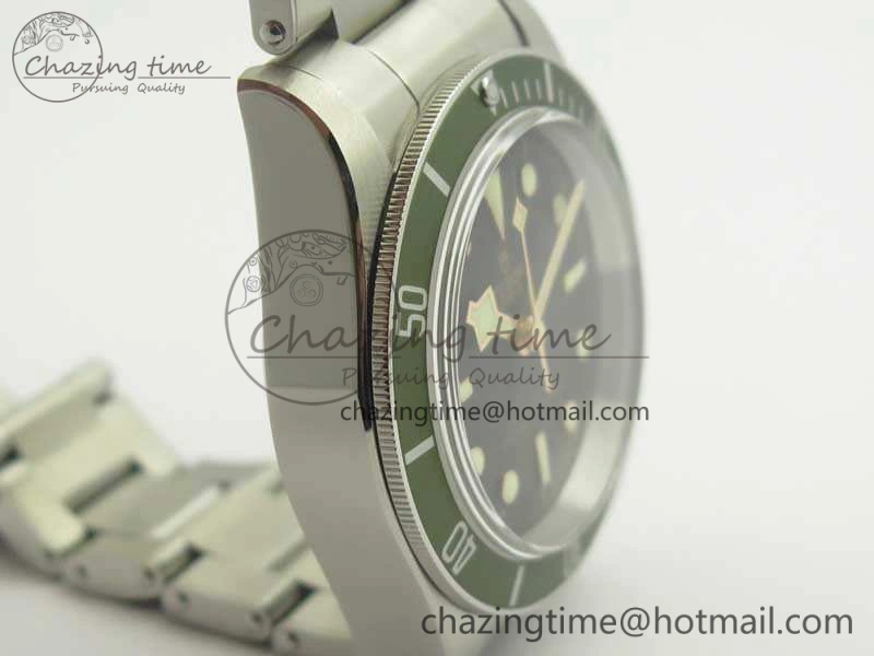 Heritage 2016 Black Bay Shield ZF 1:1 Best Edition Green Bezel On SS Bracelet A2824