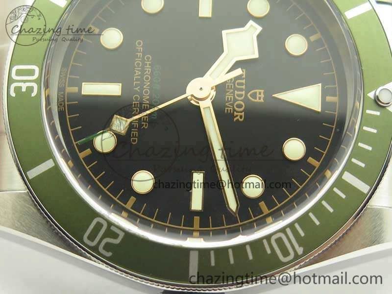 Heritage 2016 Black Bay Shield ZF 1:1 Best Edition Green Bezel On SS Bracelet A2824