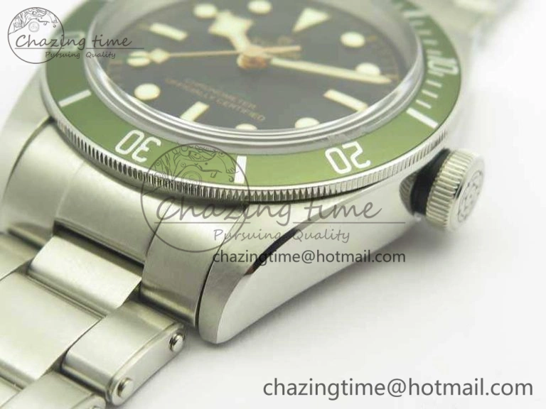 Heritage 2016 Black Bay Shield ZF 1:1 Best Edition Green Bezel On SS Bracelet A2824