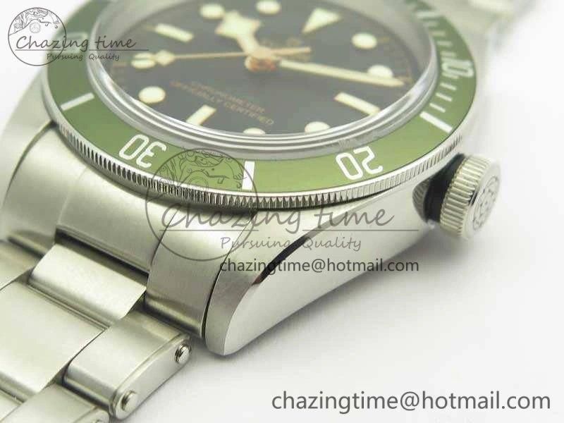 Heritage 2016 Black Bay Shield ZF 1:1 Best Edition Green Bezel On SS Bracelet A2824