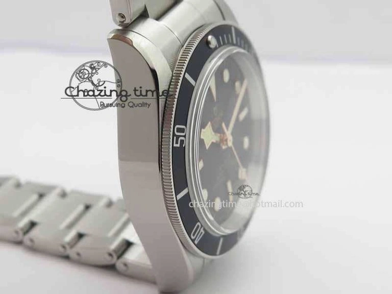 Heritage 2016 Black Bay Shield ZF 1:1 Best Edition On SS Bracelet A2824 (Black)