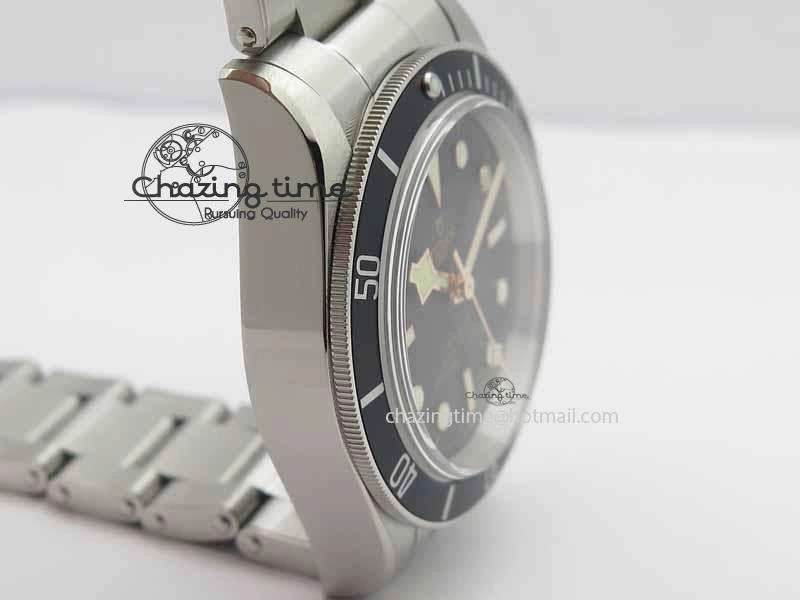 Heritage 2016 Black Bay Shield ZF 1:1 Best Edition On SS Bracelet A2824 (Black)