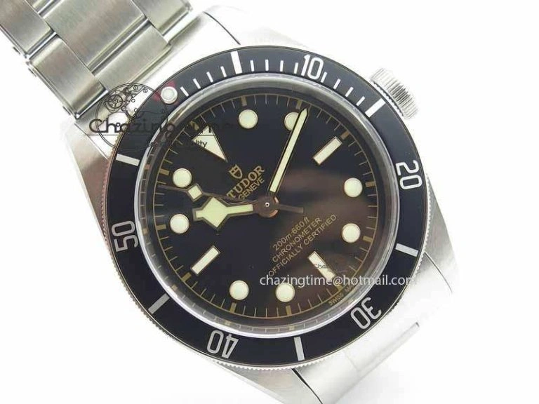 Heritage 2016 Black Bay Shield ZF 1:1 Best Edition On SS Bracelet A2824 (Black)