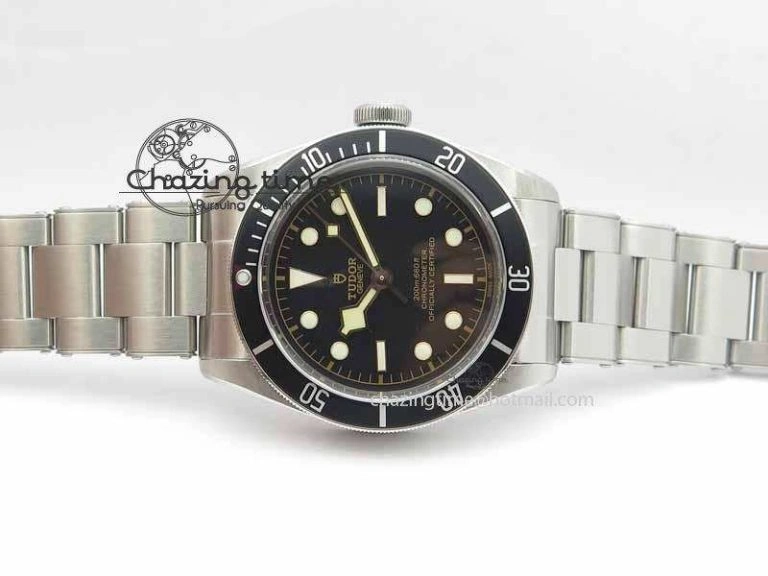 Heritage 2016 Black Bay Shield ZF 1:1 Best Edition On SS Bracelet A2824 (Black)