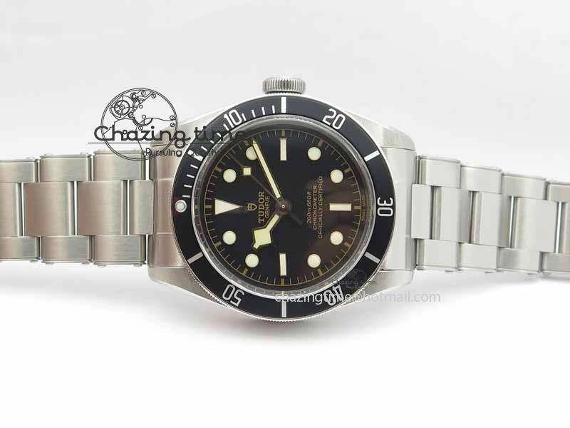 Heritage 2016 Black Bay Shield ZF 1:1 Best Edition On SS Bracelet A2824 (Black)