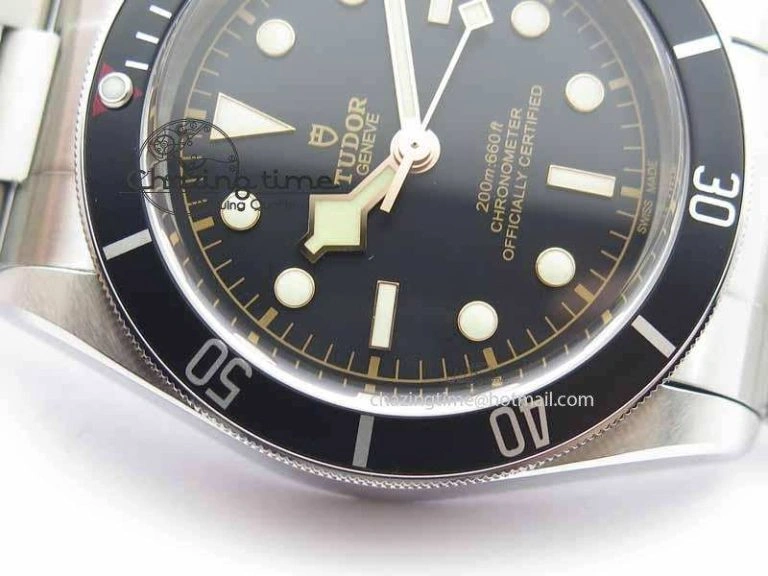 Heritage 2016 Black Bay Shield ZF 1:1 Best Edition On SS Bracelet A2824 (Black)