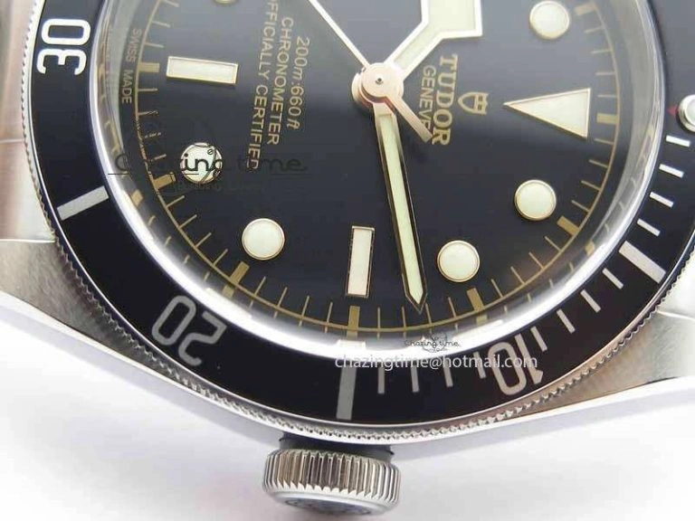 Heritage 2016 Black Bay Shield ZF 1:1 Best Edition On SS Bracelet A2824 (Black)