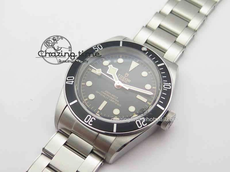 Heritage 2016 Black Bay Shield ZF 1:1 Best Edition On SS Bracelet A2824 (Black)