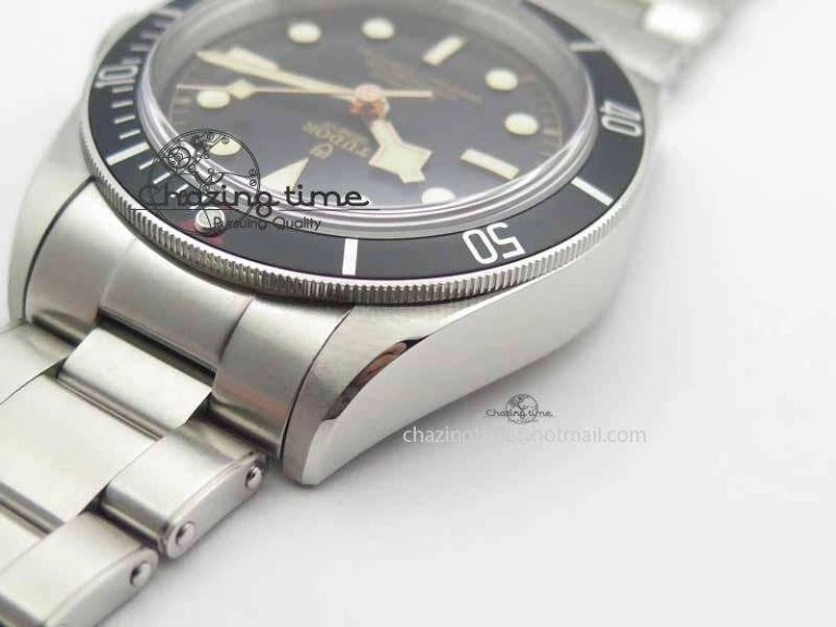 Heritage 2016 Black Bay Shield ZF 1:1 Best Edition On SS Bracelet A2824 (Black)