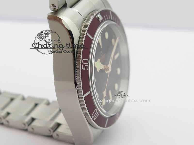 Heritage 2016 Black Bay Shield ZF 1:1 Best Edition On SS Bracelet A2824 (Red) Free Red Strap