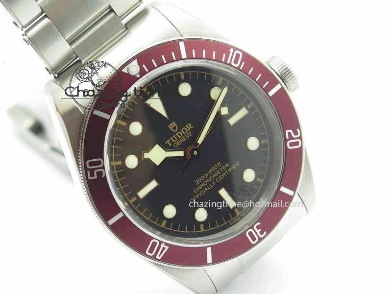 Heritage 2016 Black Bay Shield ZF 1:1 Best Edition On SS Bracelet A2824 (Red) Free Red Strap