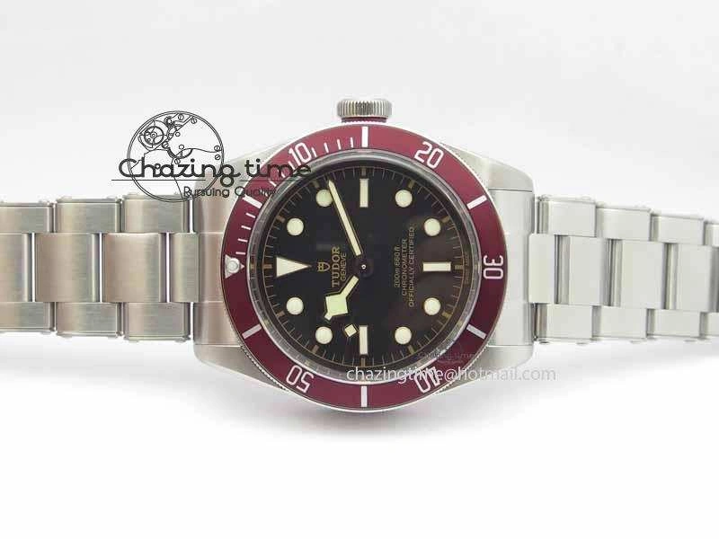 Heritage 2016 Black Bay Shield ZF 1:1 Best Edition On SS Bracelet A2824 (Red) Free Red Strap