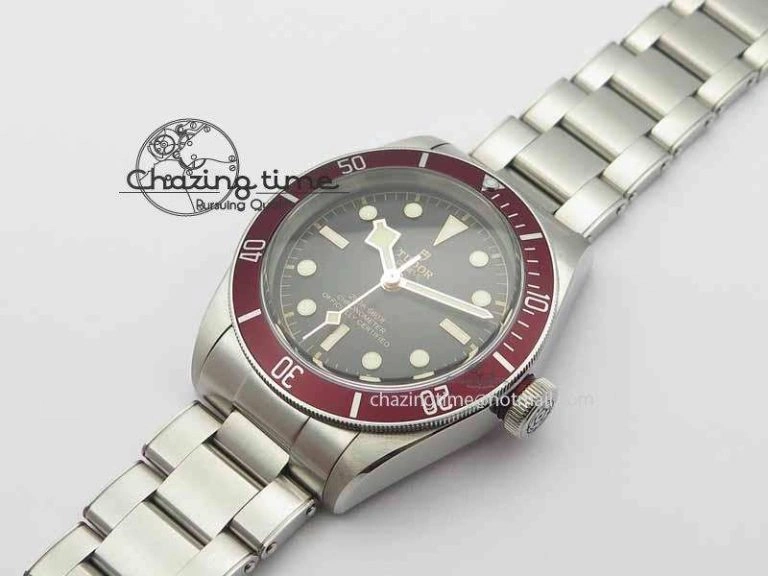 Heritage 2016 Black Bay Shield ZF 1:1 Best Edition On SS Bracelet A2824 (Red) Free Red Strap