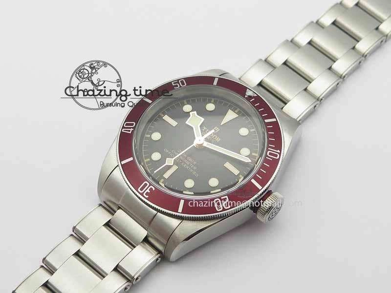 Heritage 2016 Black Bay Shield ZF 1:1 Best Edition On SS Bracelet A2824 (Red) Free Red Strap